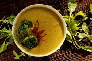soupe à la crème de brocoli